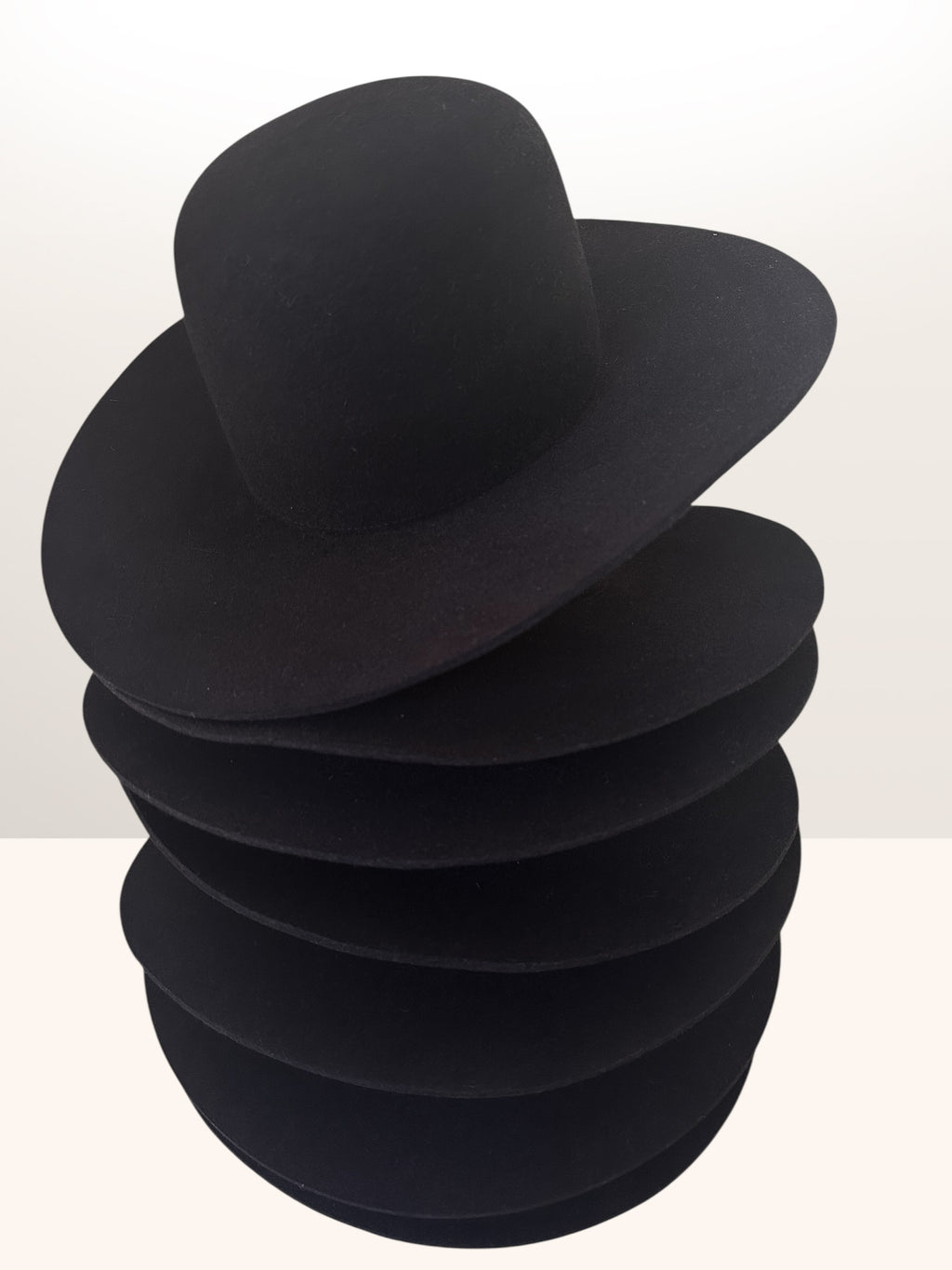 Hat Bodies with sweatband - 100% fur 220 gms - Black