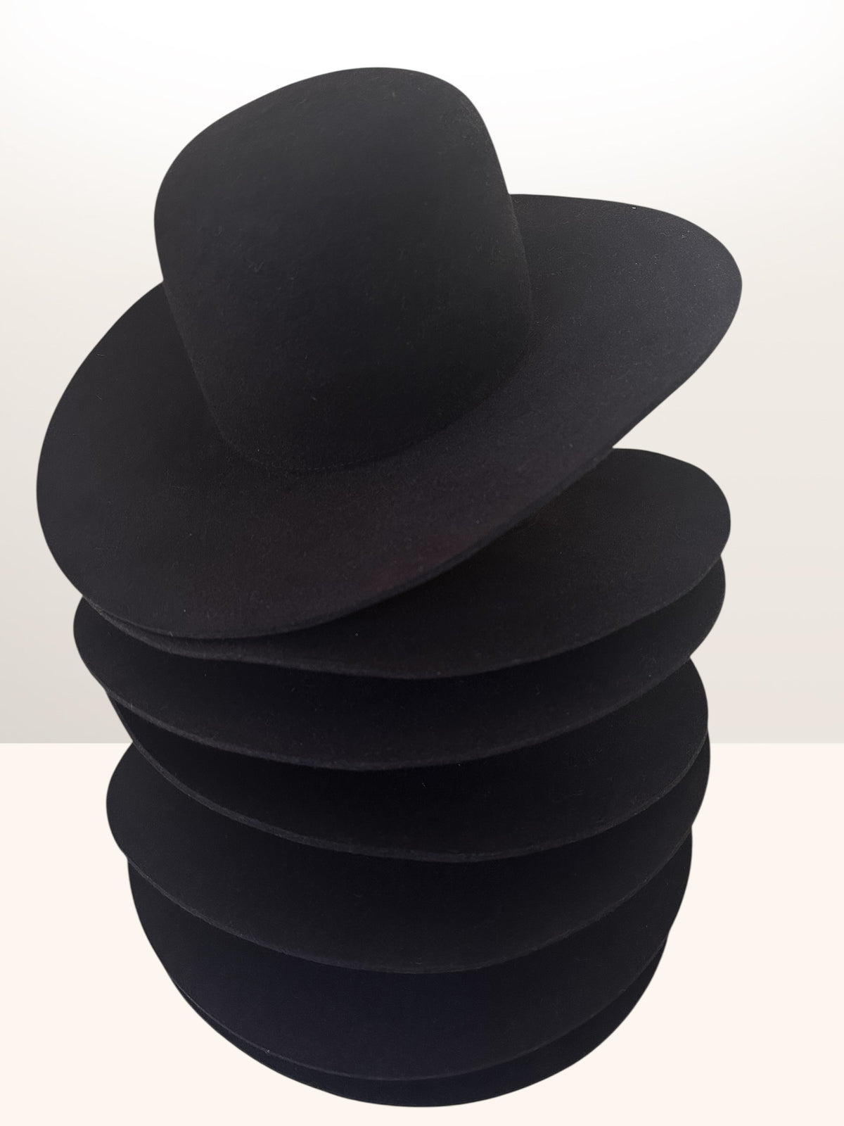 Hat Bodies with sweatband - 100% fur 220 gms - Black