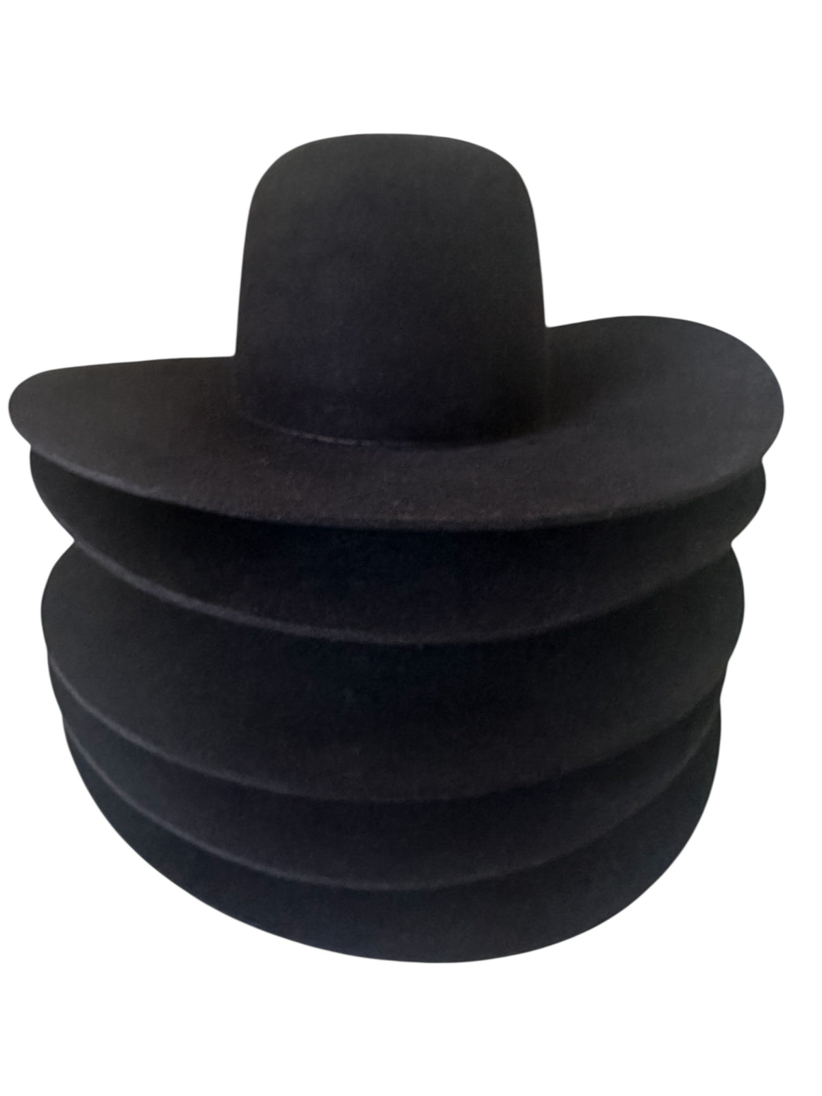 Hat Bodies with sweatband - 100% fur 200 gms - Black