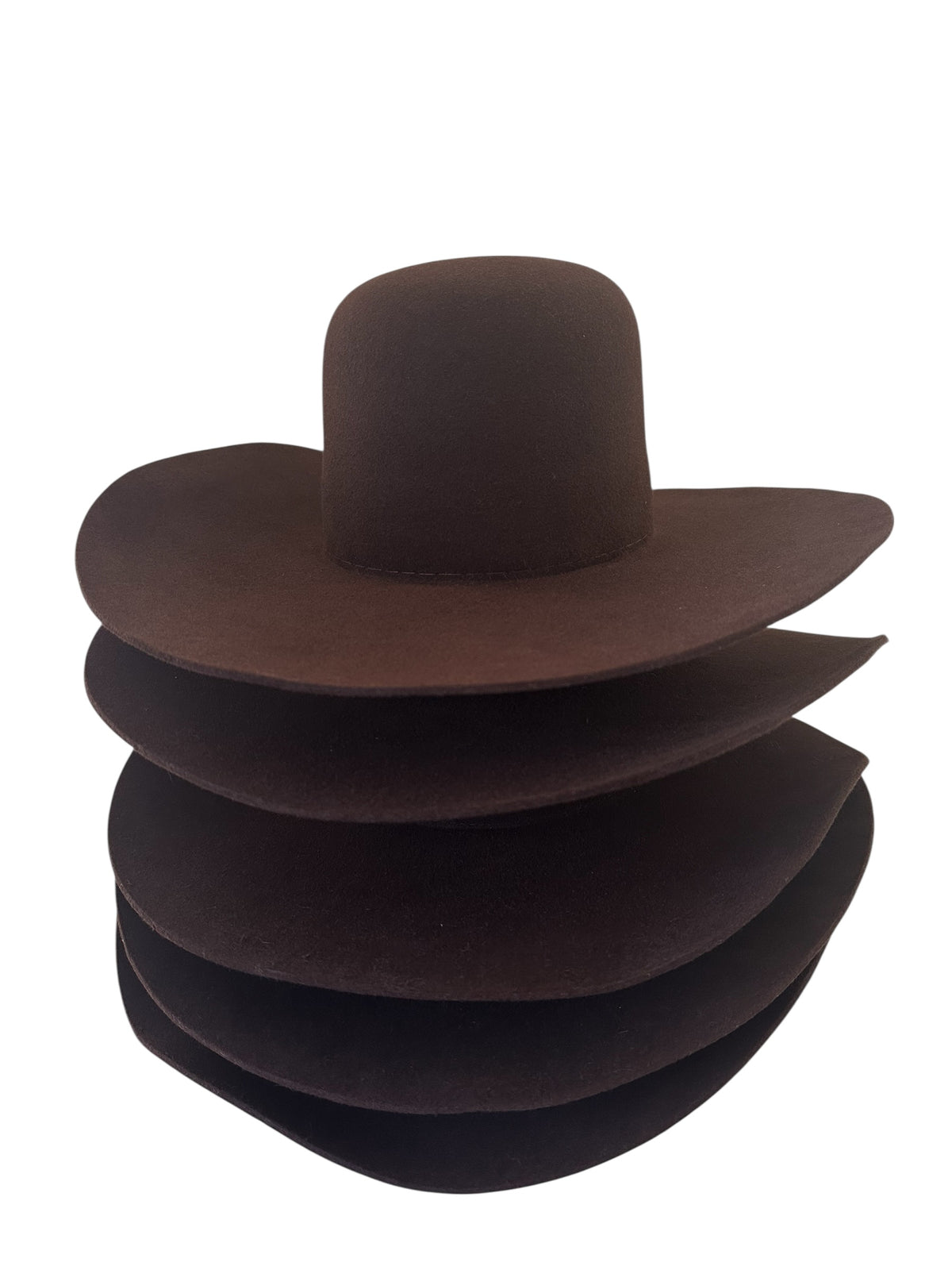 Hat Bodies with sweatband - 100% fur 220 gms - Chocolate