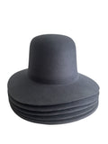 Hat Bodies 100% fur 200 gms - Preblocked - Dark Gray