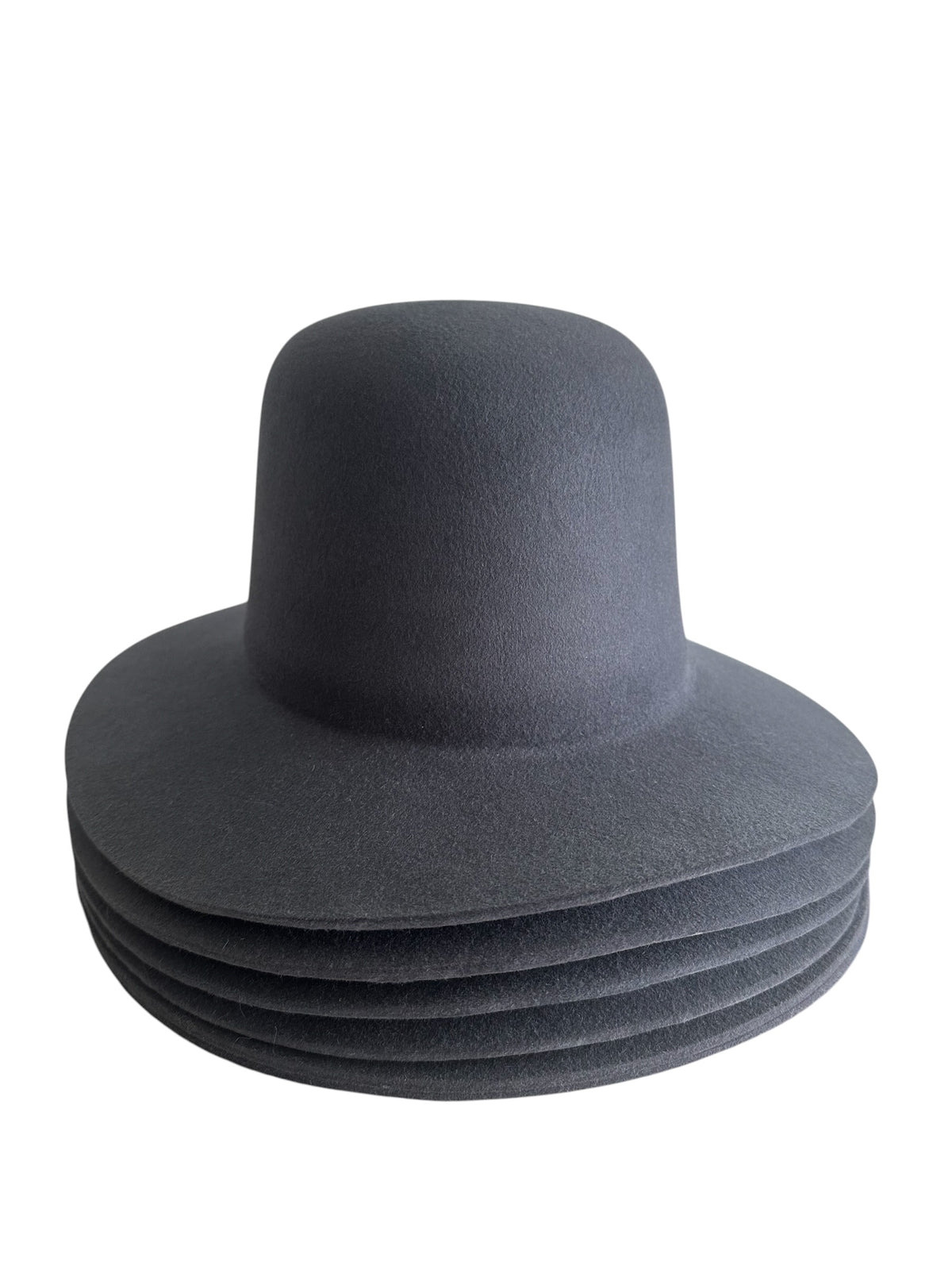 Hat Bodies 100% fur 200 gms - Preblocked - Dark Gray