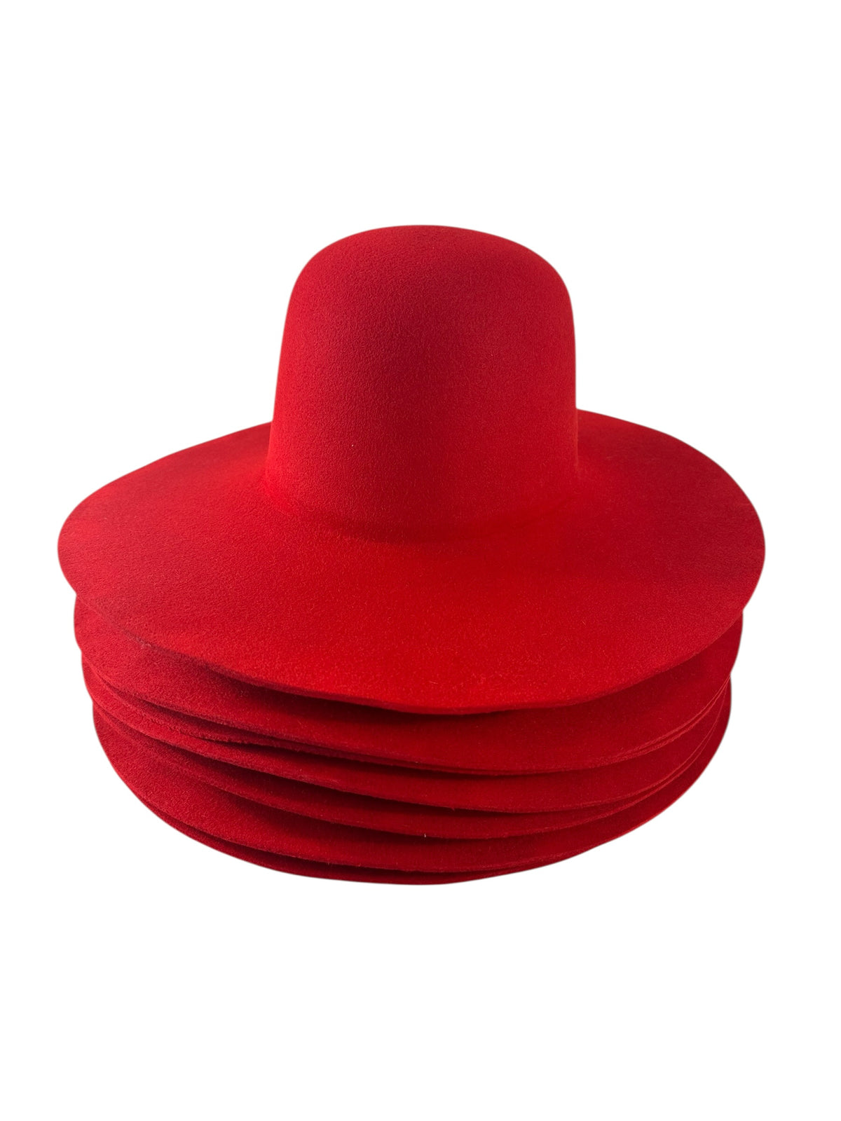Hat Bodies 100% fur 220 gms - Red - Preblocked