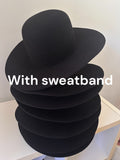 Hat Bodies with sweatband - 100% fur 220 gms - Black