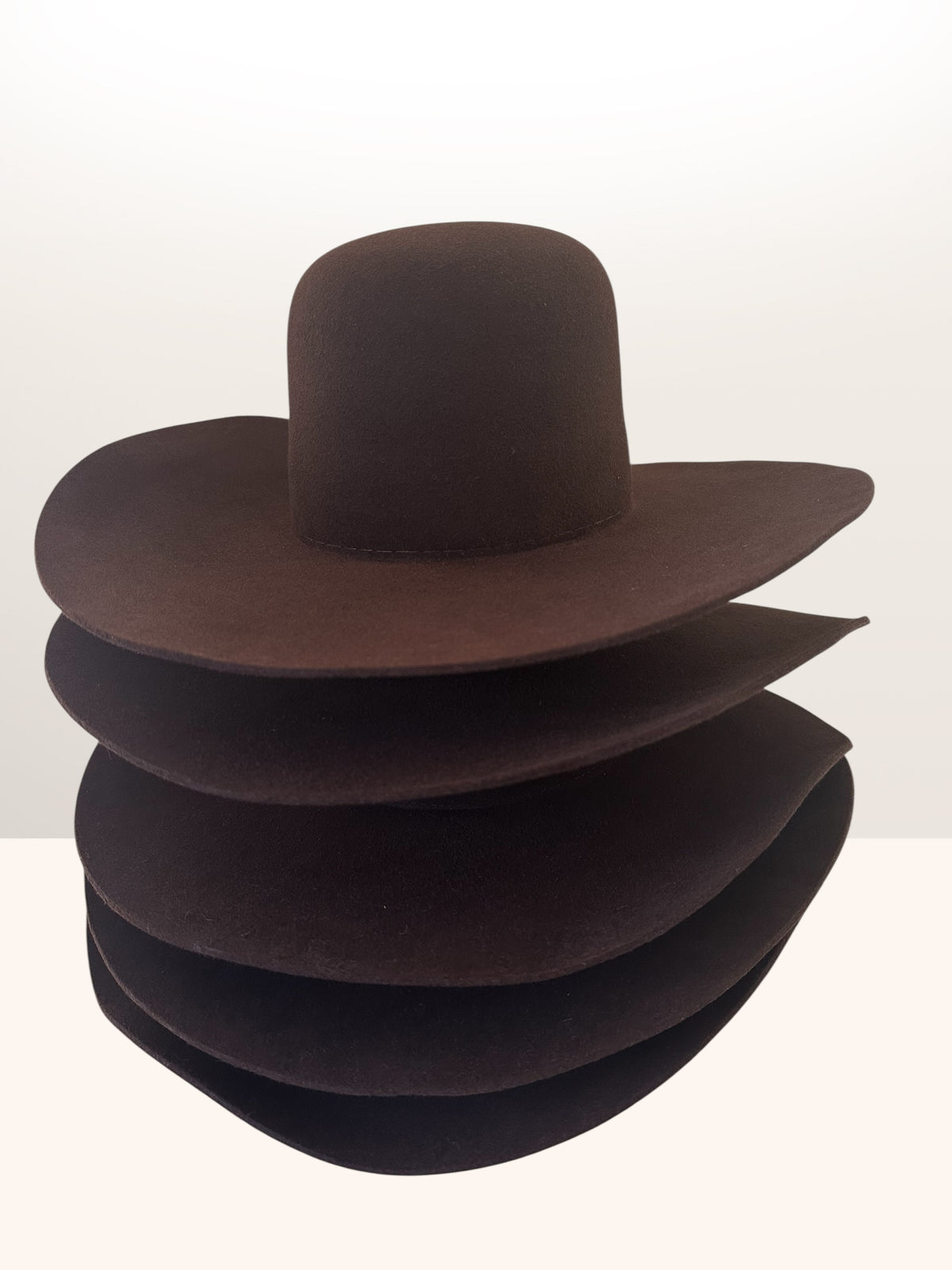 Hat Bodies with sweatband - 100% fur 220 gms - Chocolate