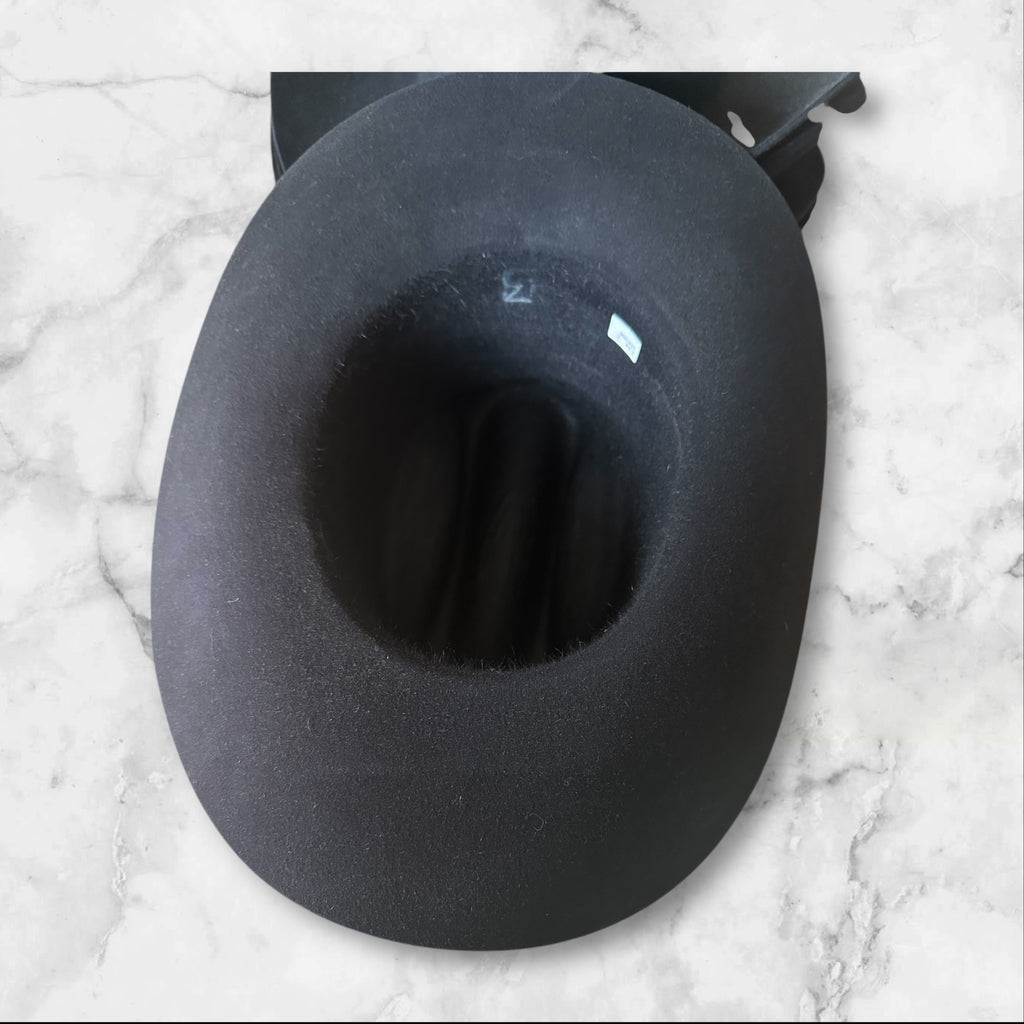 Preblocked Hat Bodies WITHOUT sweatband - 100% second quality fur felt - 220 gms - Black