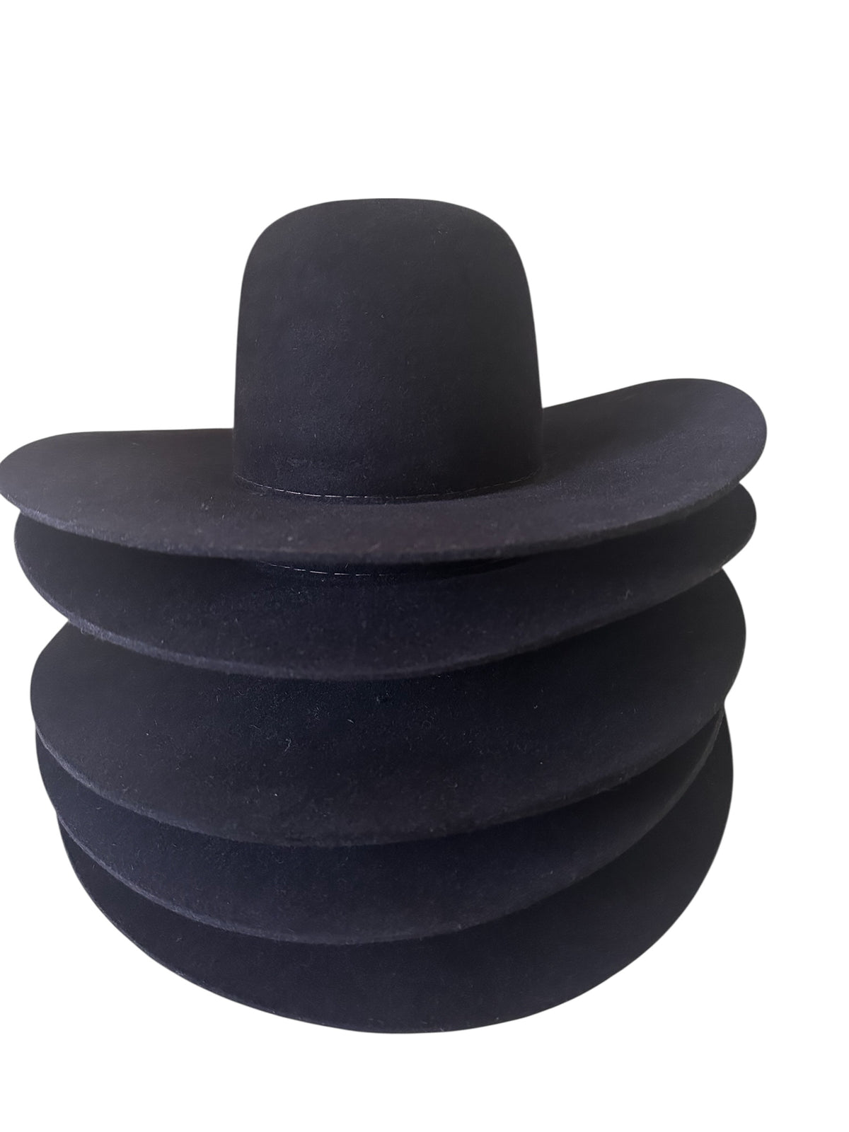 Hat Bodies with sweatband - 100% fur 200 gms - Black