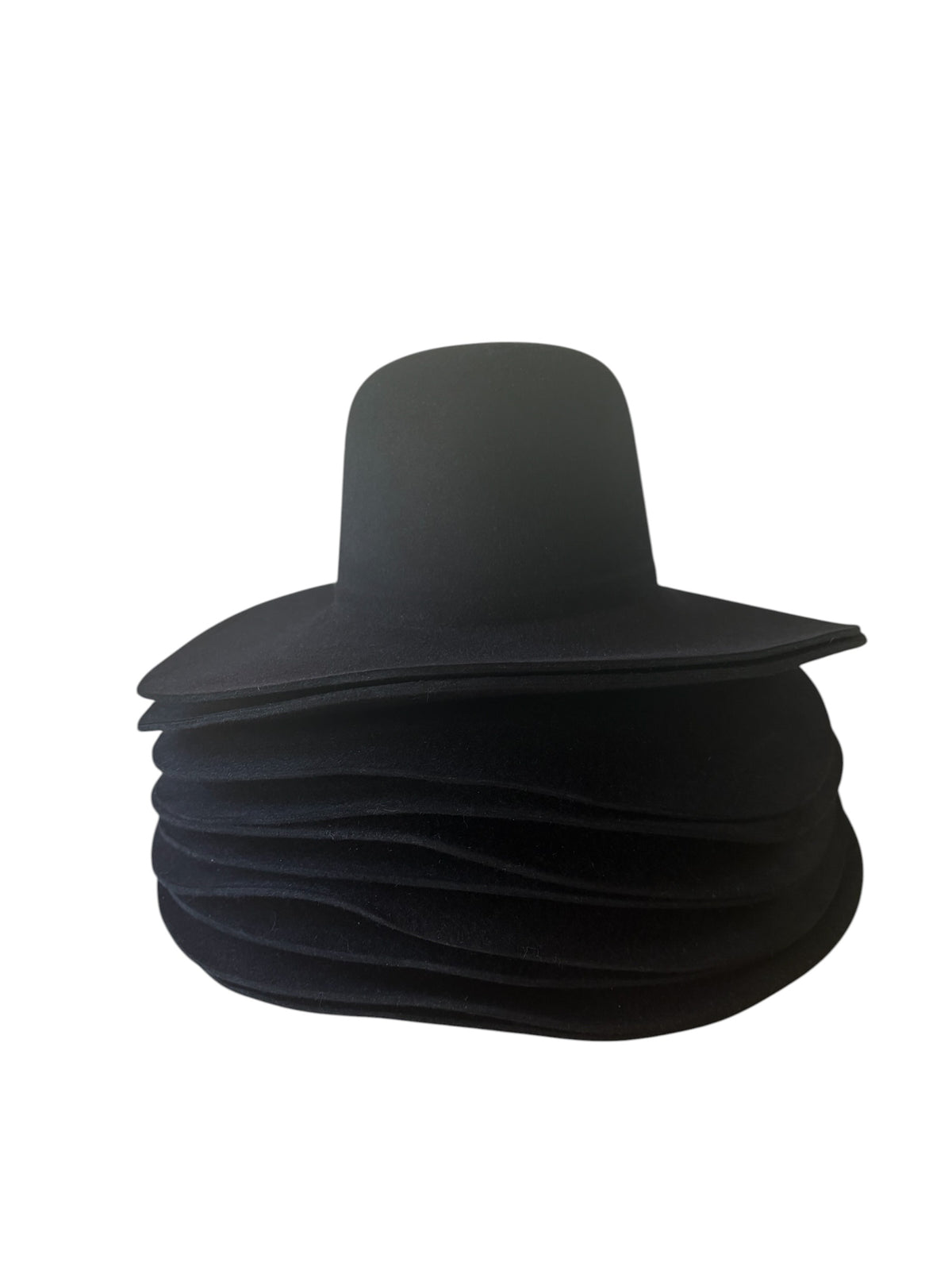 Hat Bodies 100% fur 220 gms - Black - Preblocked