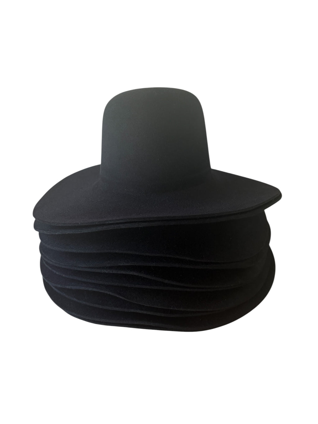 Hat Bodies 100% fur 220 gms - Black - Preblocked