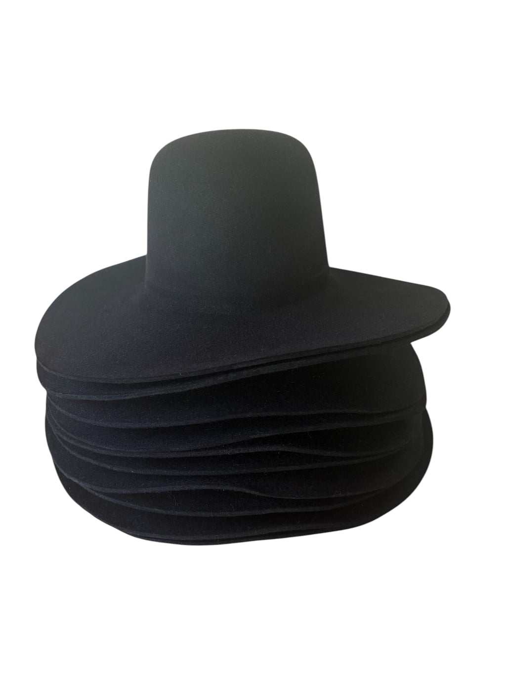 Hat Bodies 100% fur 220 gms - Black - Preblocked