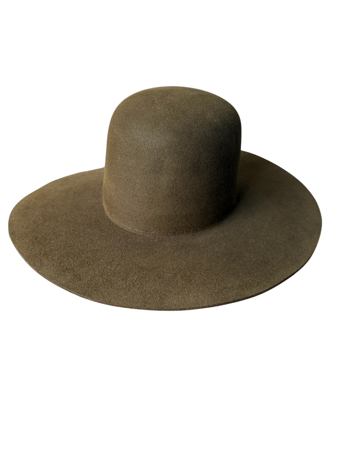 Hat Bodies with sweatband - 100% quality fur felt - 220 gms - Dark Olive green